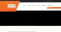 Desktop Screenshot of espacegrimpe.com